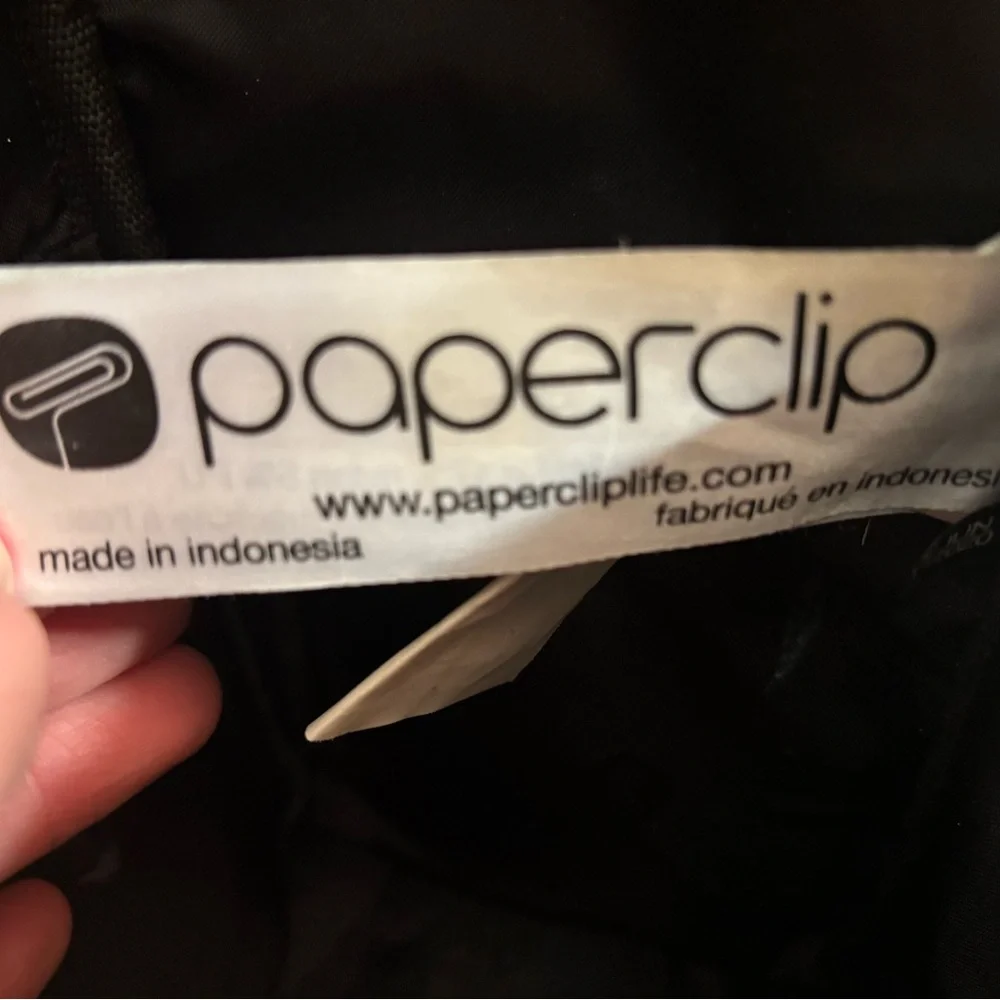 Paperclip Willow Convertible Diaper Bag Backpack Black